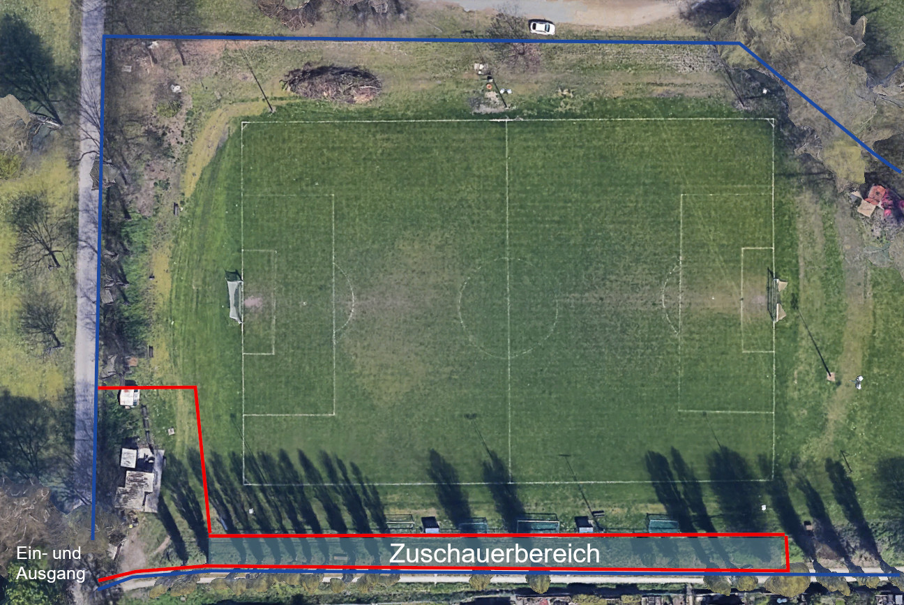 Sportplatz Luftaufnahme